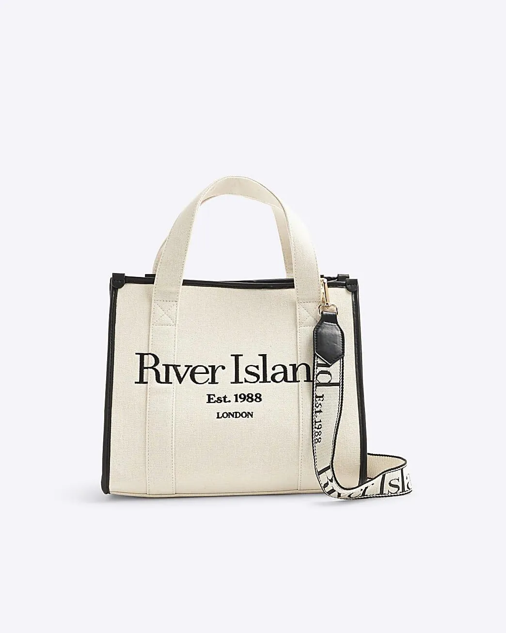 Cream Embroidered Tote Bag