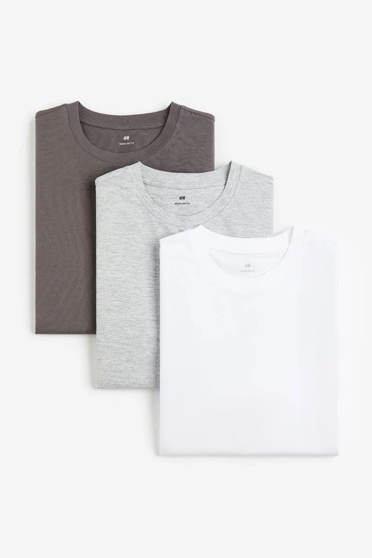 3-pack Regular Fit T-shirts