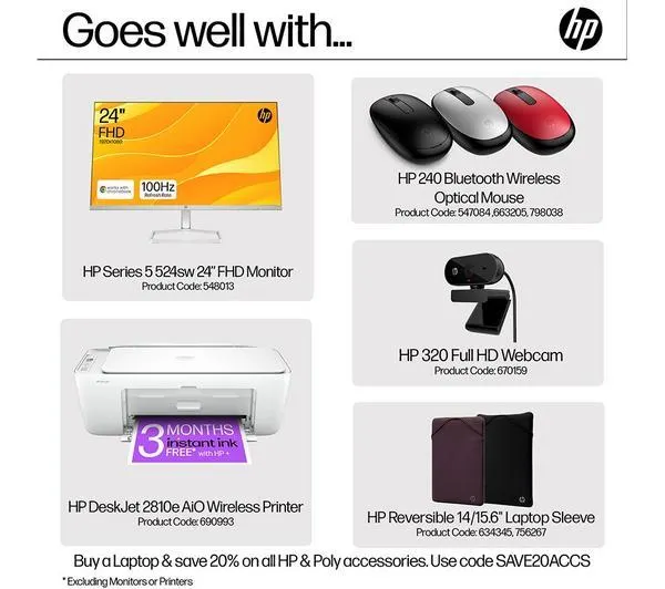 HP 15-fc0516sa 15.6" Laptop - AMD Ryzen 3, 128 GB, Black