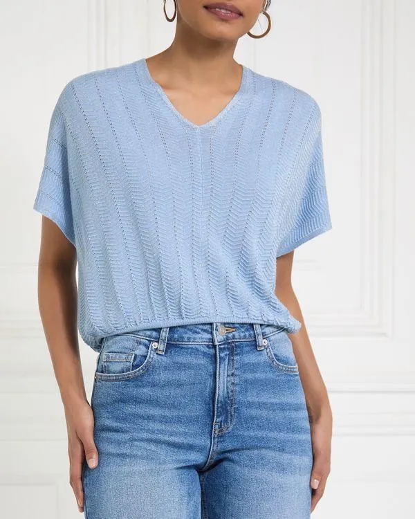 Gallery Thalia Lurex Batwing Top