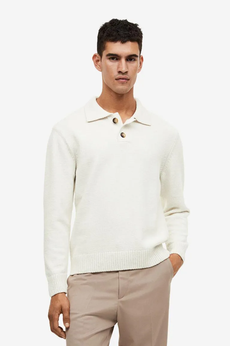 Regular Fit Fine-knit polo shirt