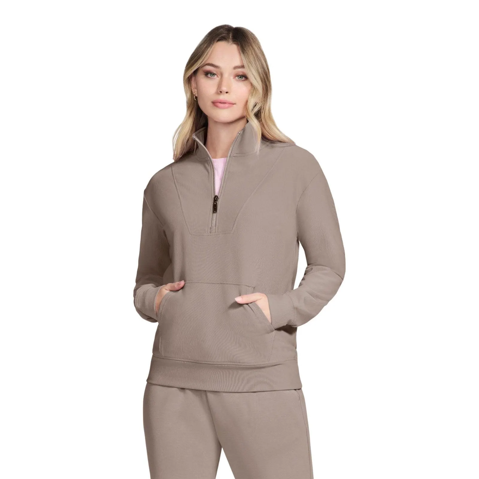 Skechers GO LUXE Rib Womens Half Zip Top