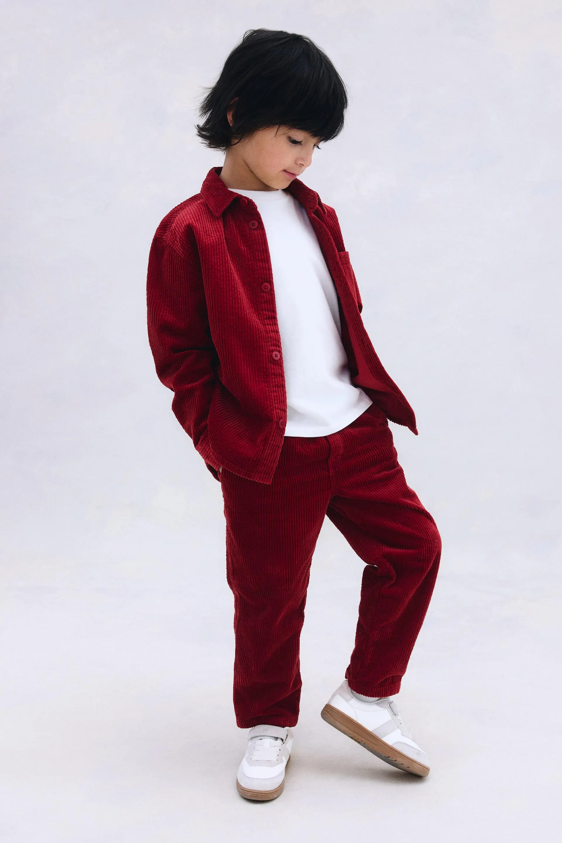 Cotton corduroy trousers