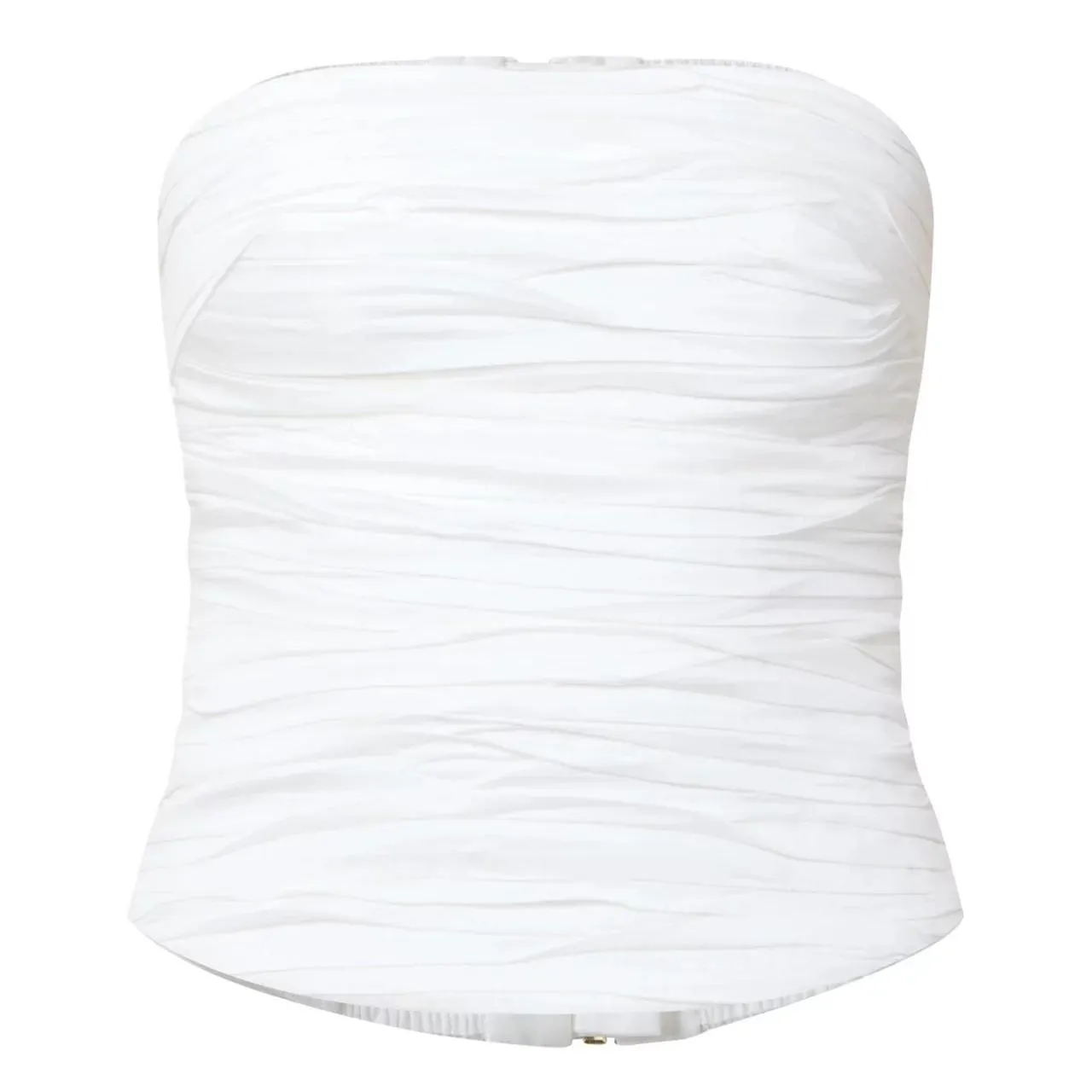 AJE Sunbeam Ruched Bustier Top