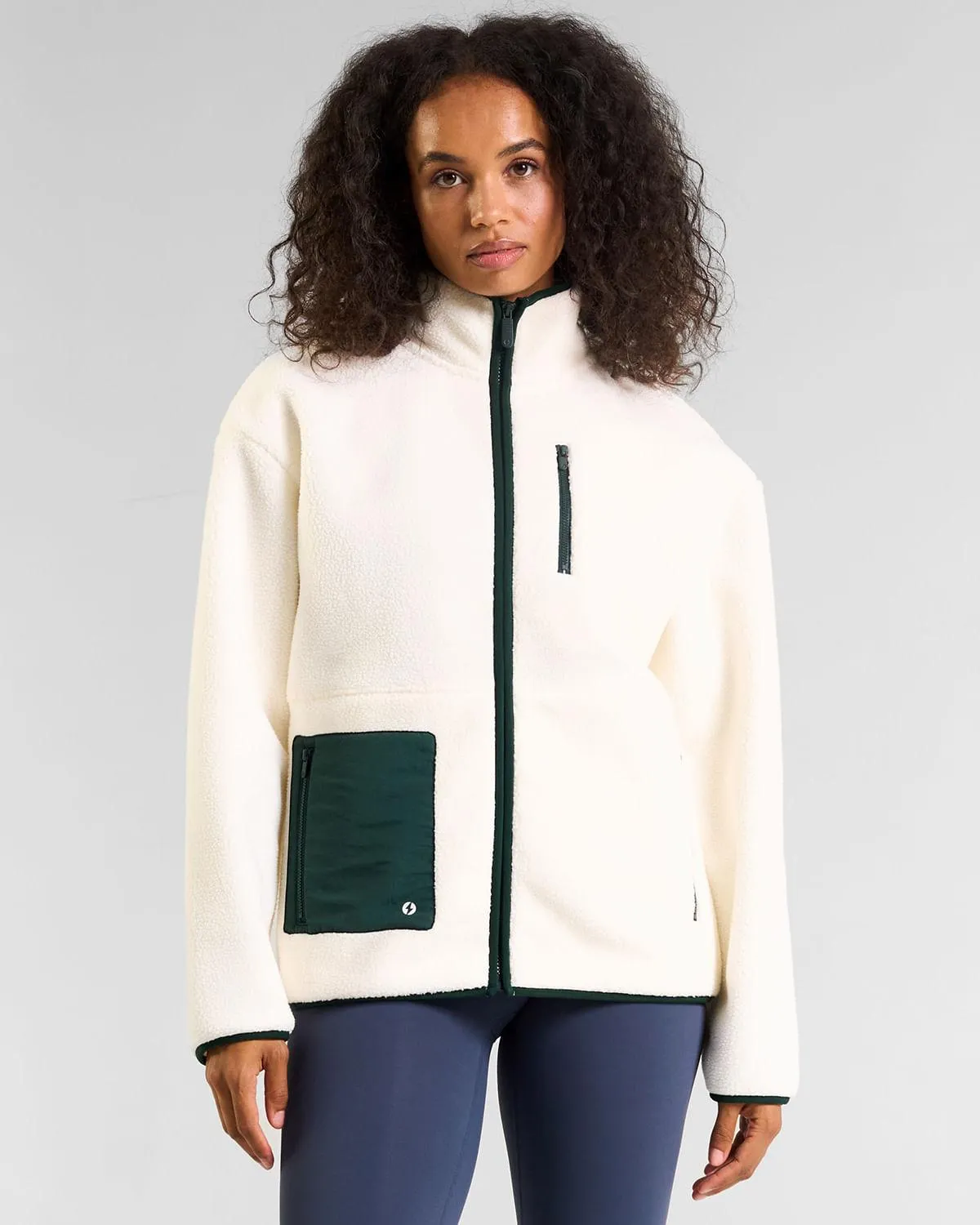 Powercut OUTSIDER Full Zip Heritage Green Fleece