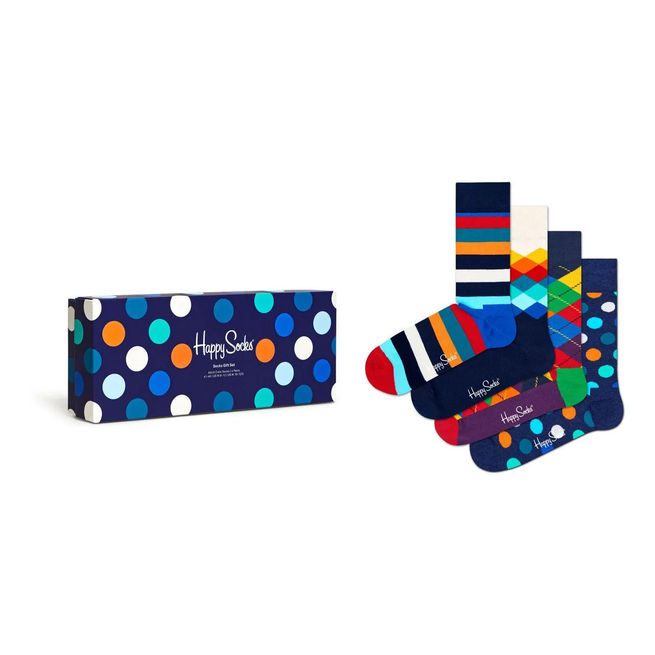 Four-Pack Multicoloured Socks Gift Set