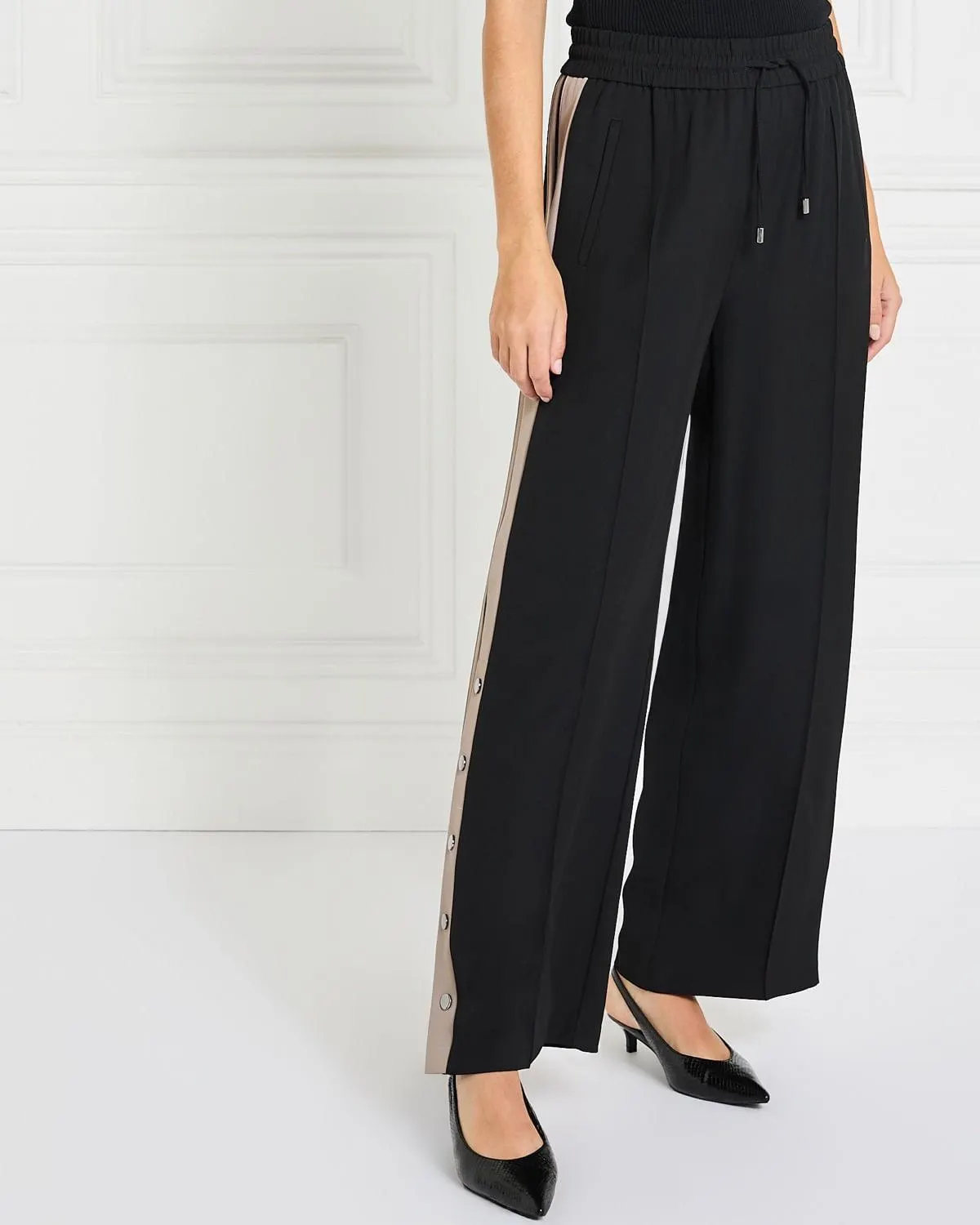 Gallery Open Hem Side Stripe Trousers