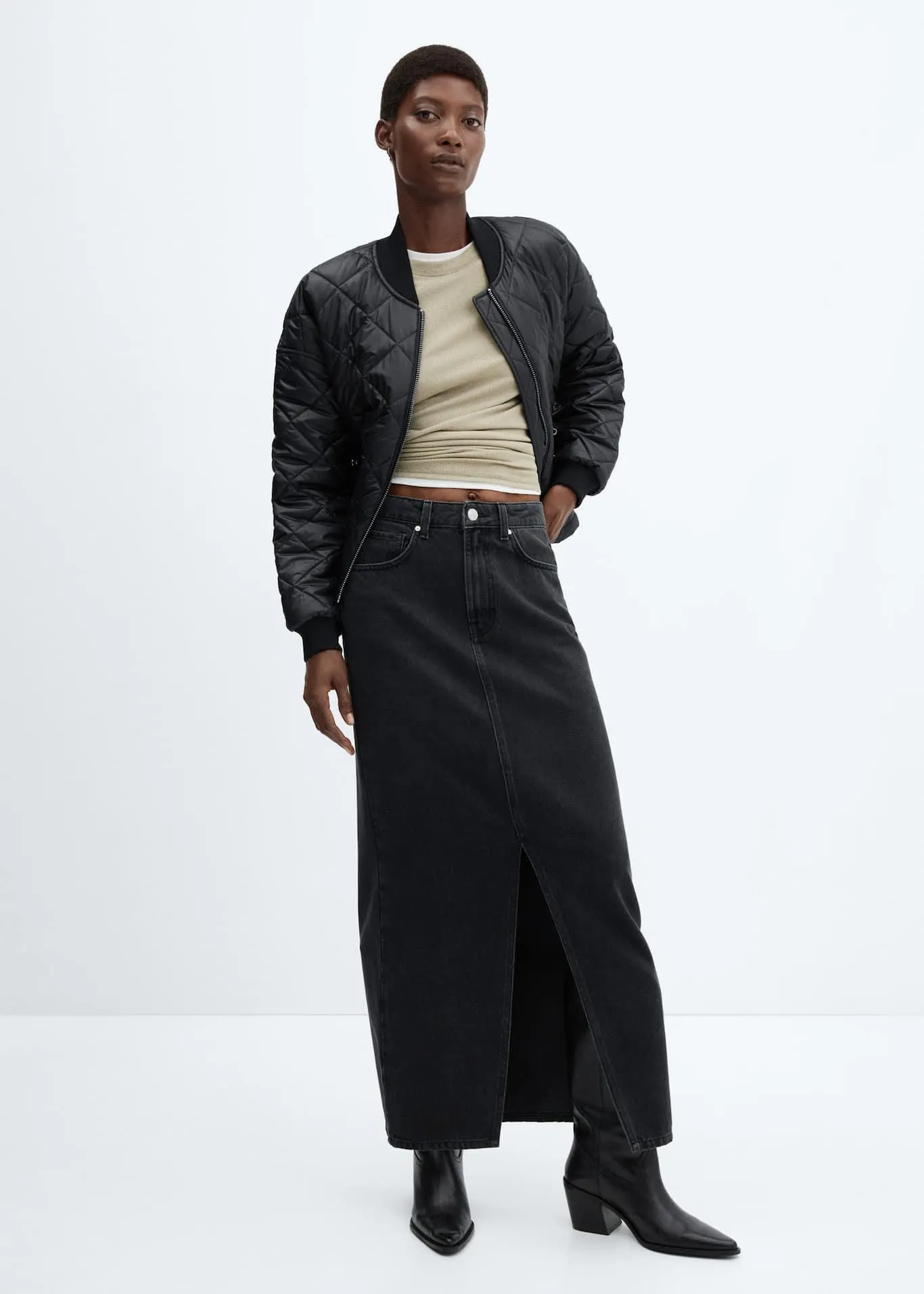 Blusão bomber impermeável e acolchoado