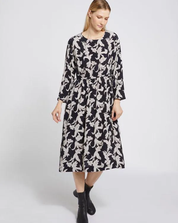 Carolyn Donnelly The Edit Gathered Waist Printed Dress