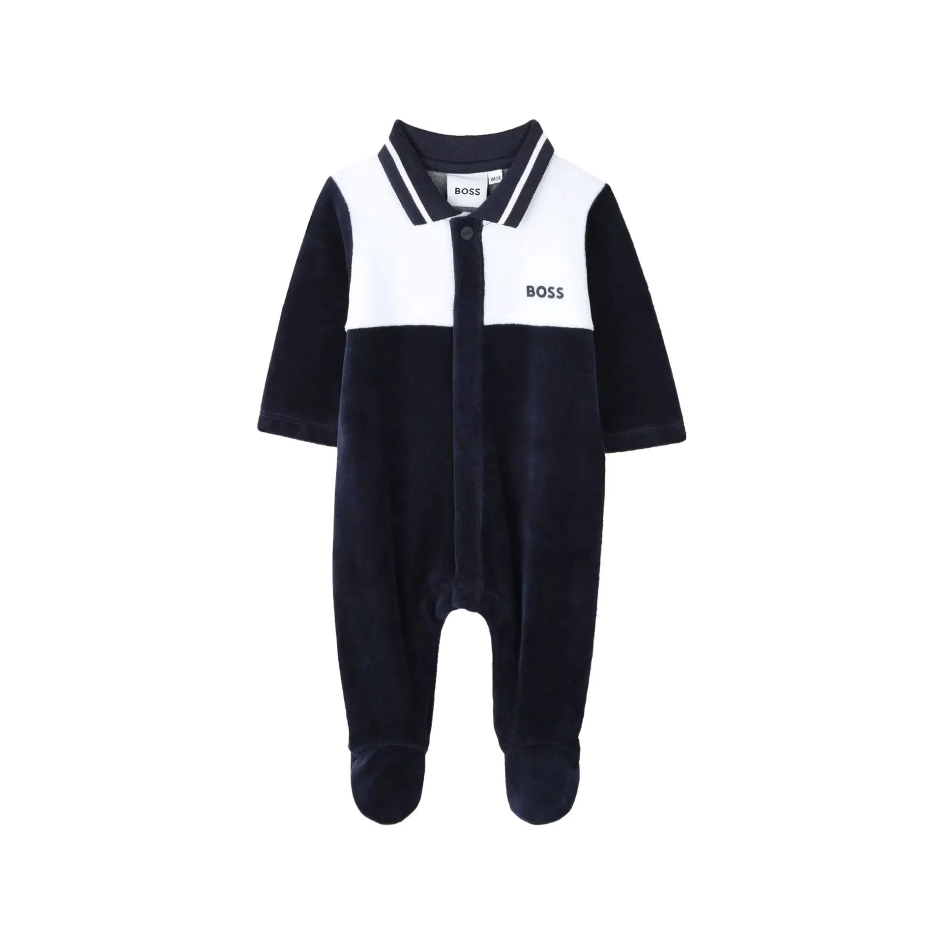Logo Velvet Romper Pyjamas