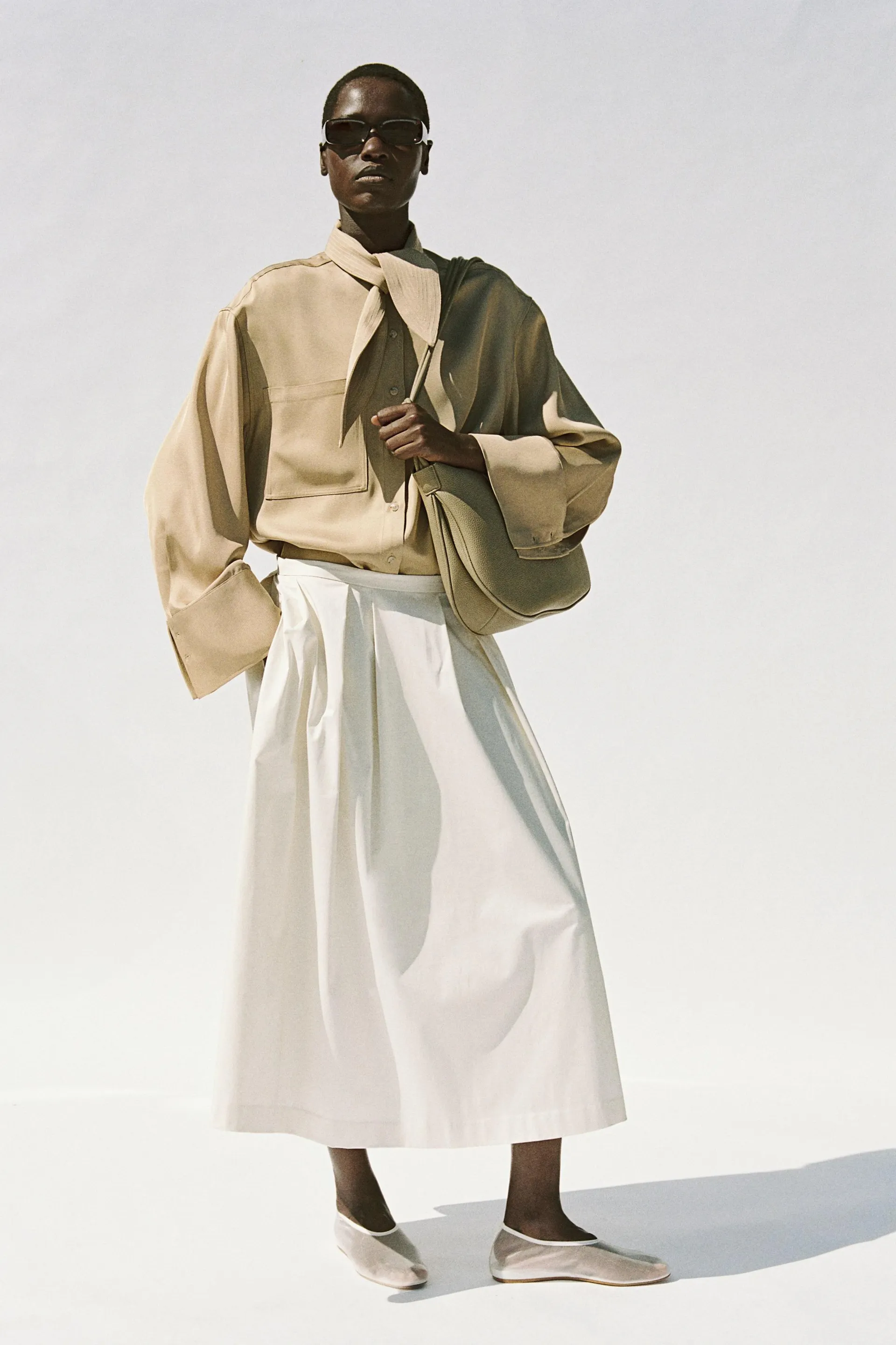 Pliseerattu satiinihame