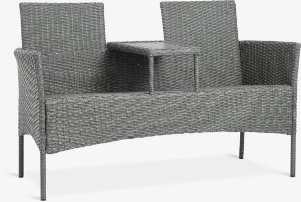 Garden bench FASTERHOLT W138xD61 grey