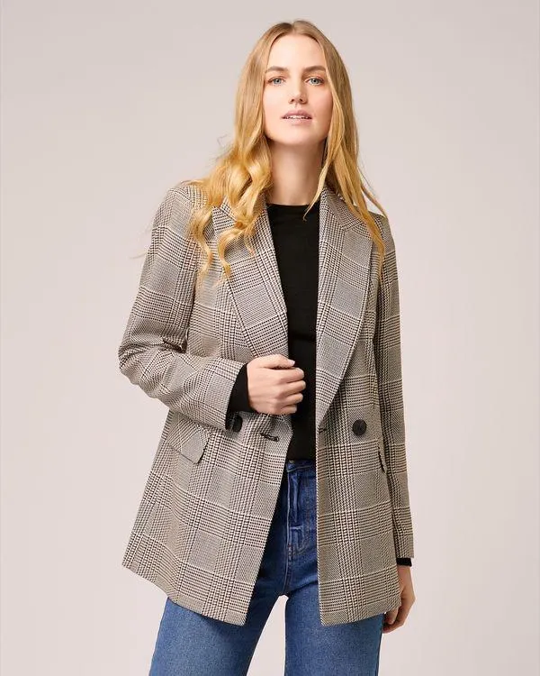 Check Single Breasted Blazer