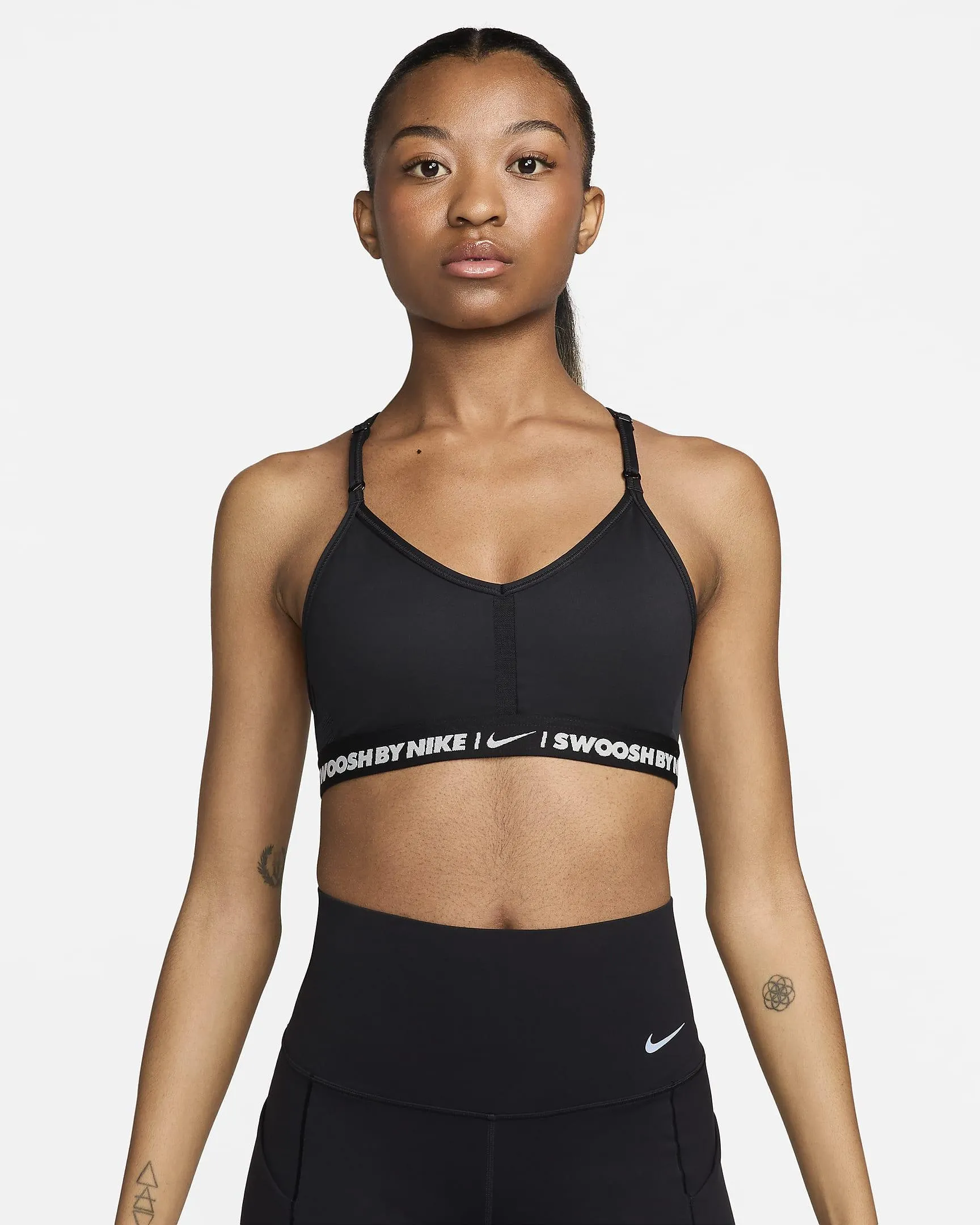 Women's Light-Support Padded V-Neck Sports Bra