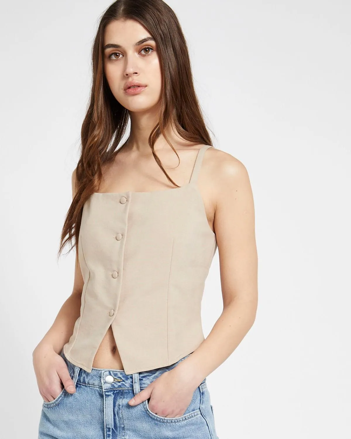 Savida Mia Square Neck Waistcoat