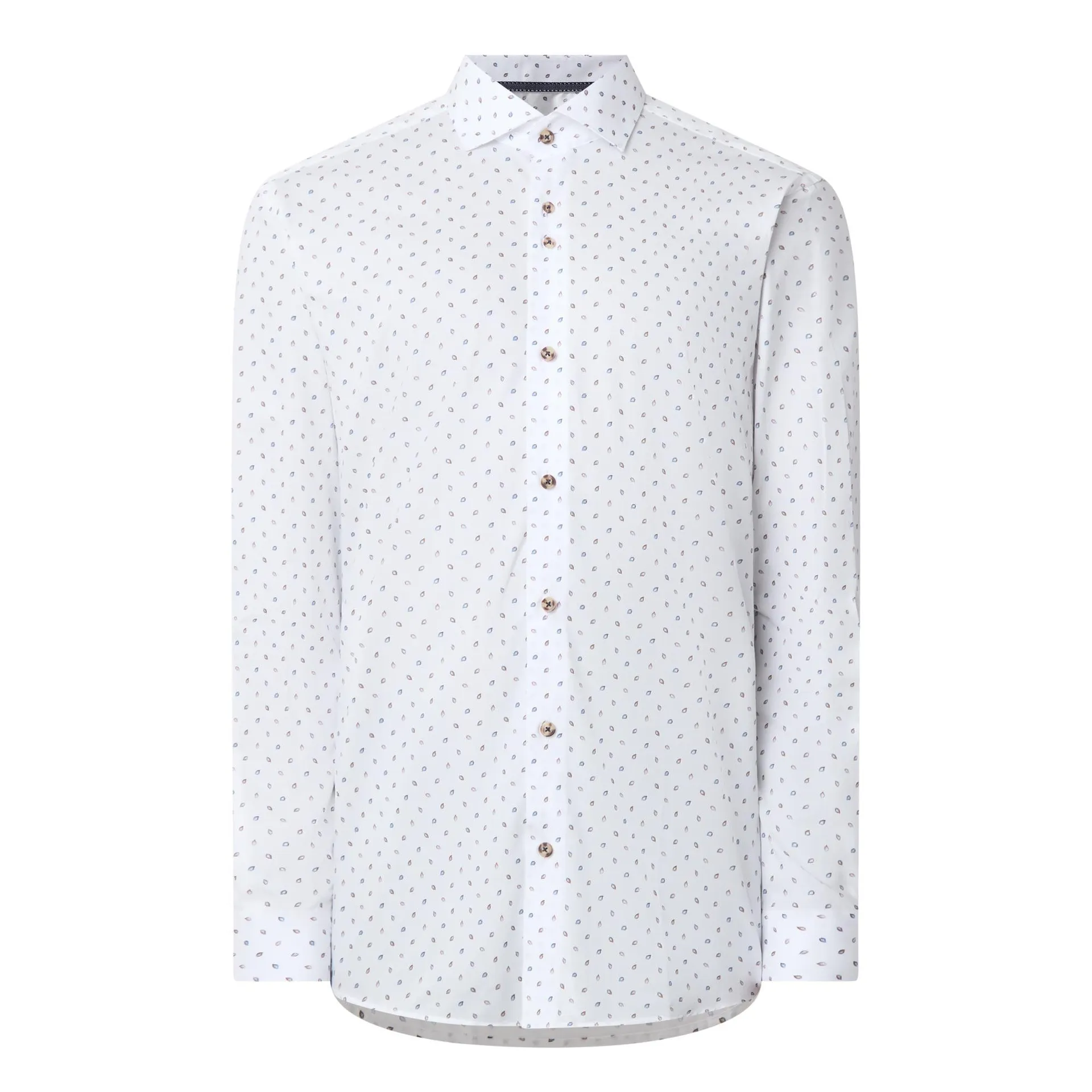 Geometric Leaf Print Shirt