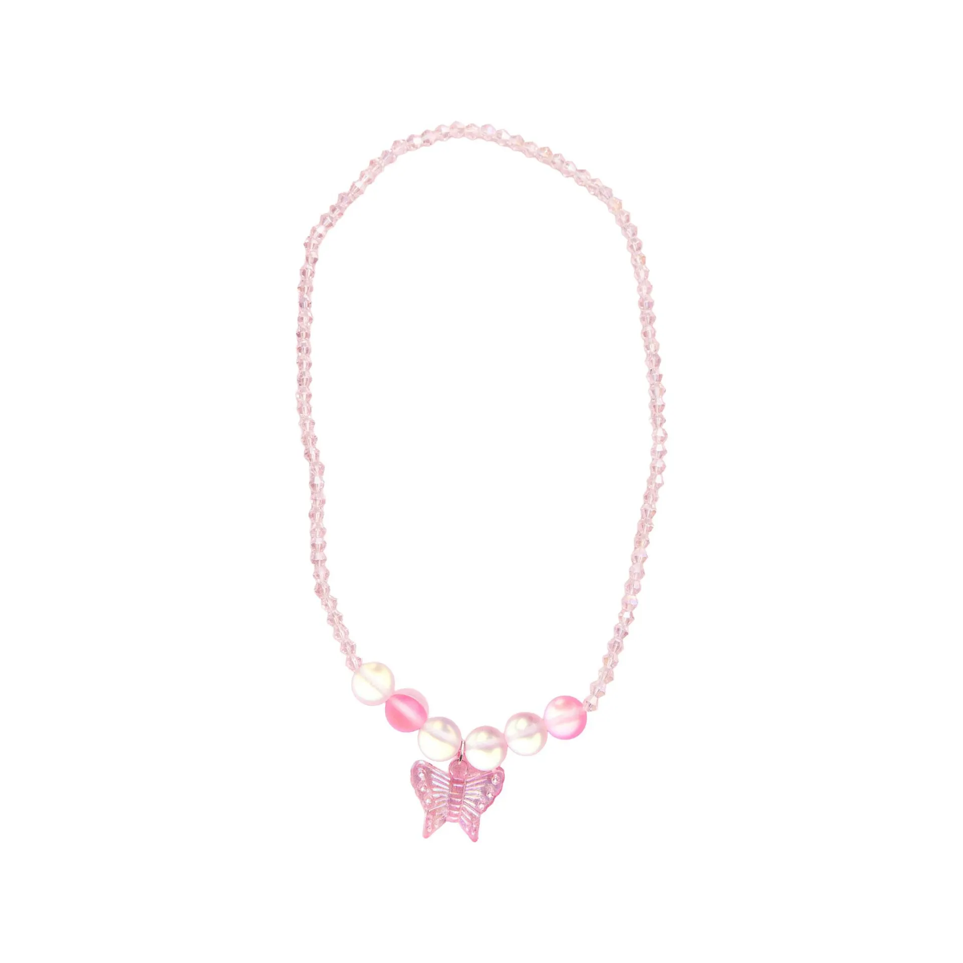 Boutique Holo Pink Crystal Necklace