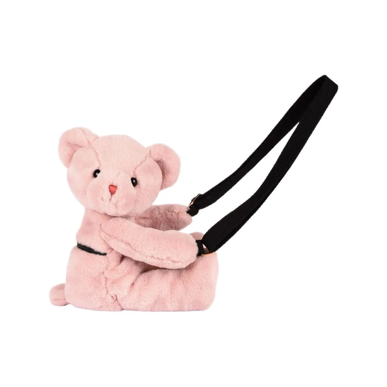Doudou Plush Bear Bag Pink