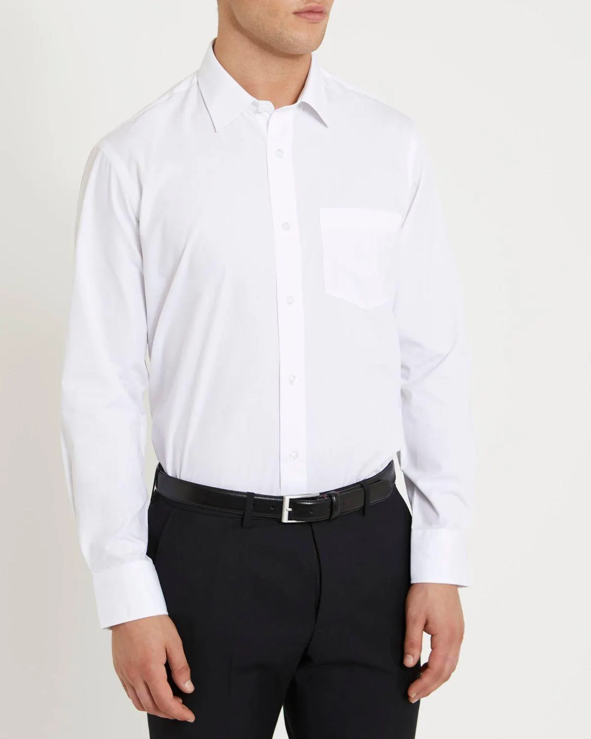 Regular Fit Long-Sleeved Cotton Rich Shirt