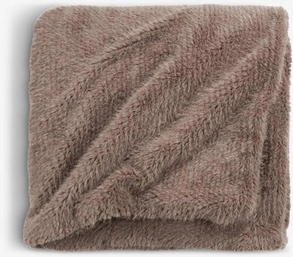 Pelspledd VINTEREIK 130x170 brun