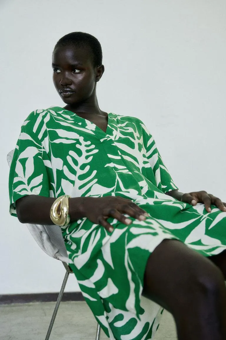 Viscose tunic dress
