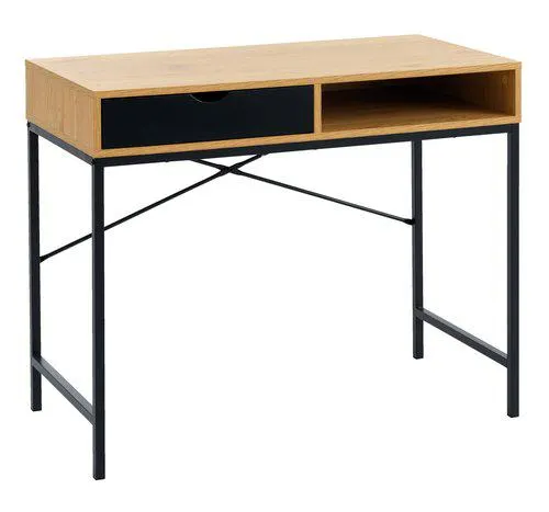 Desk TRAPPEDAL 48x95 oak/black