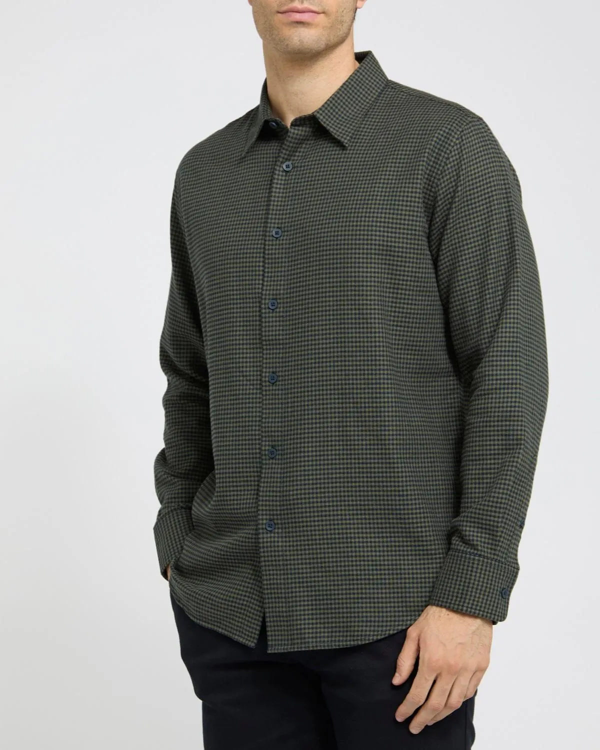 Regular Fit Brushed Check Shirt