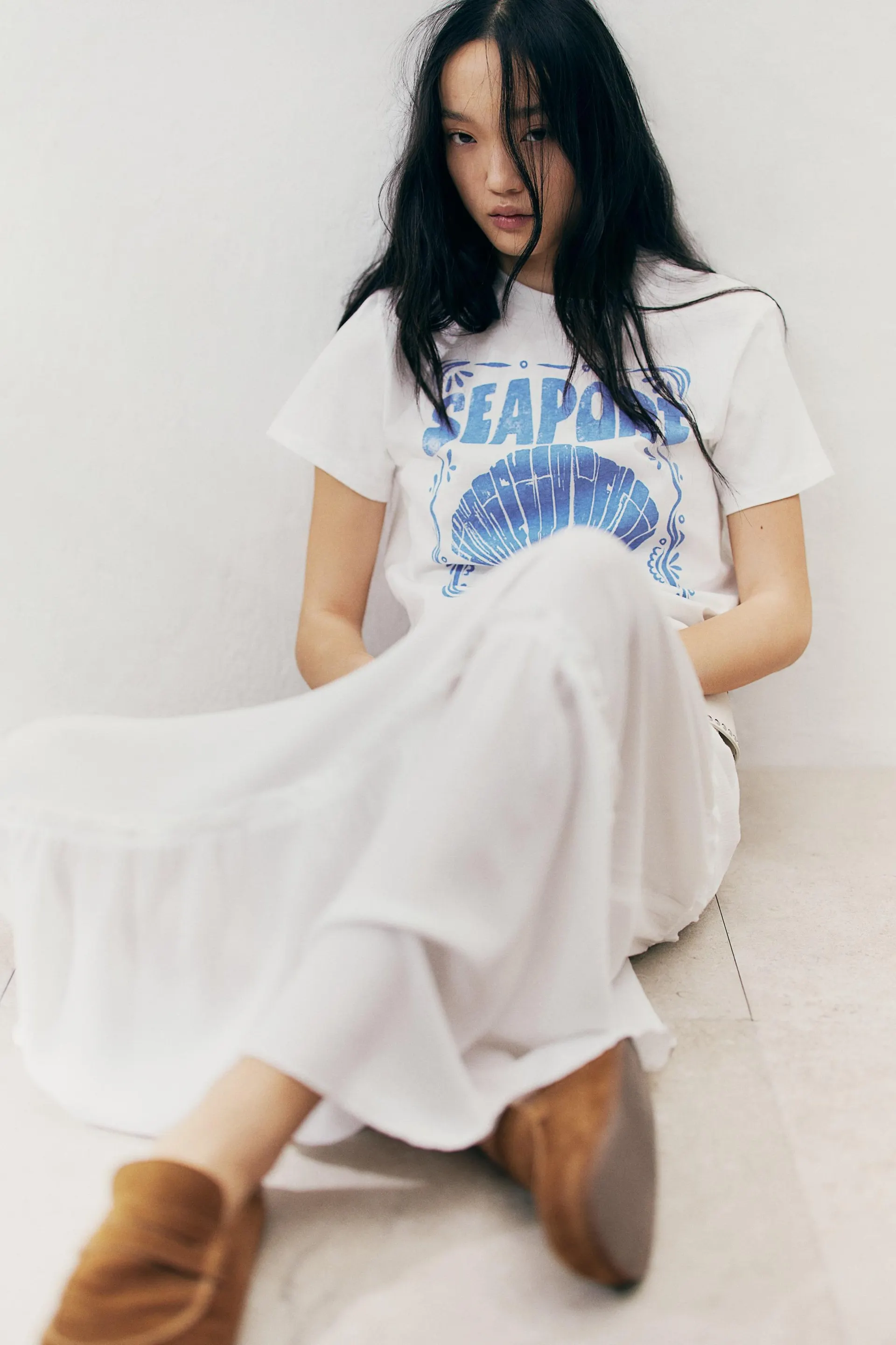 Motif-detail T-shirt