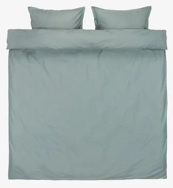 Sateen duvet cover set INGEBORG King green