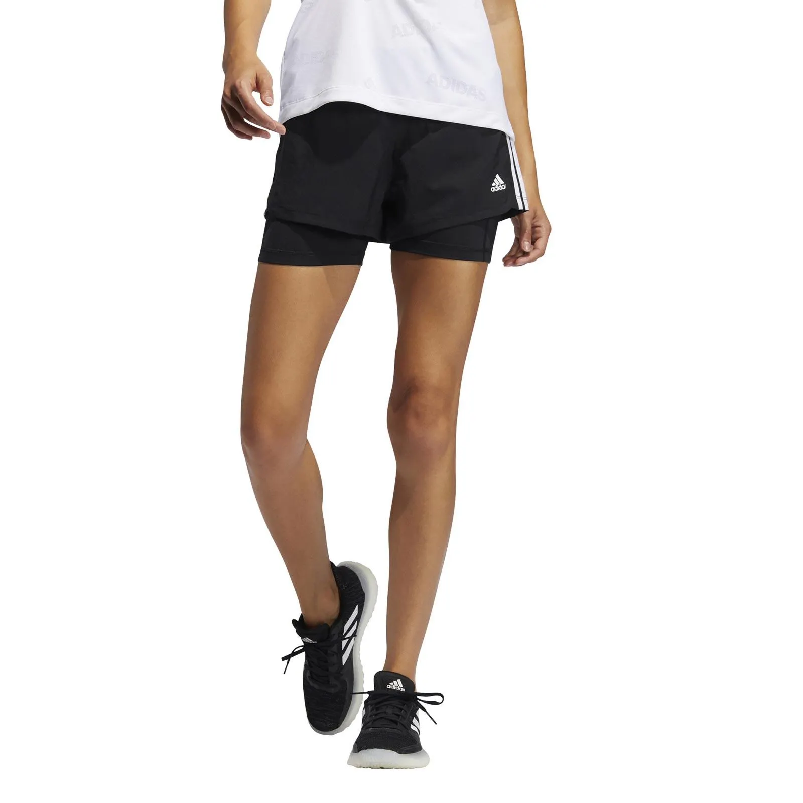 adidas Pacer 3-Stripes 2-in-1 Womens Shorts