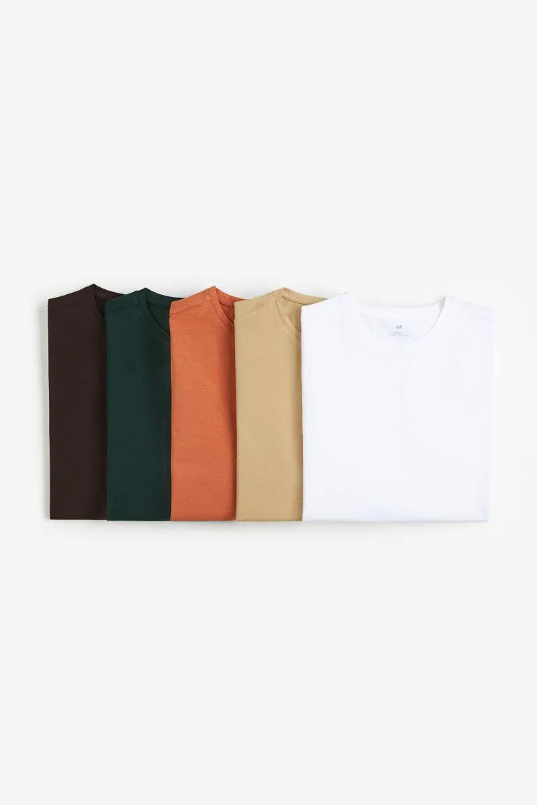 5-pack Slim Fit T-shirts