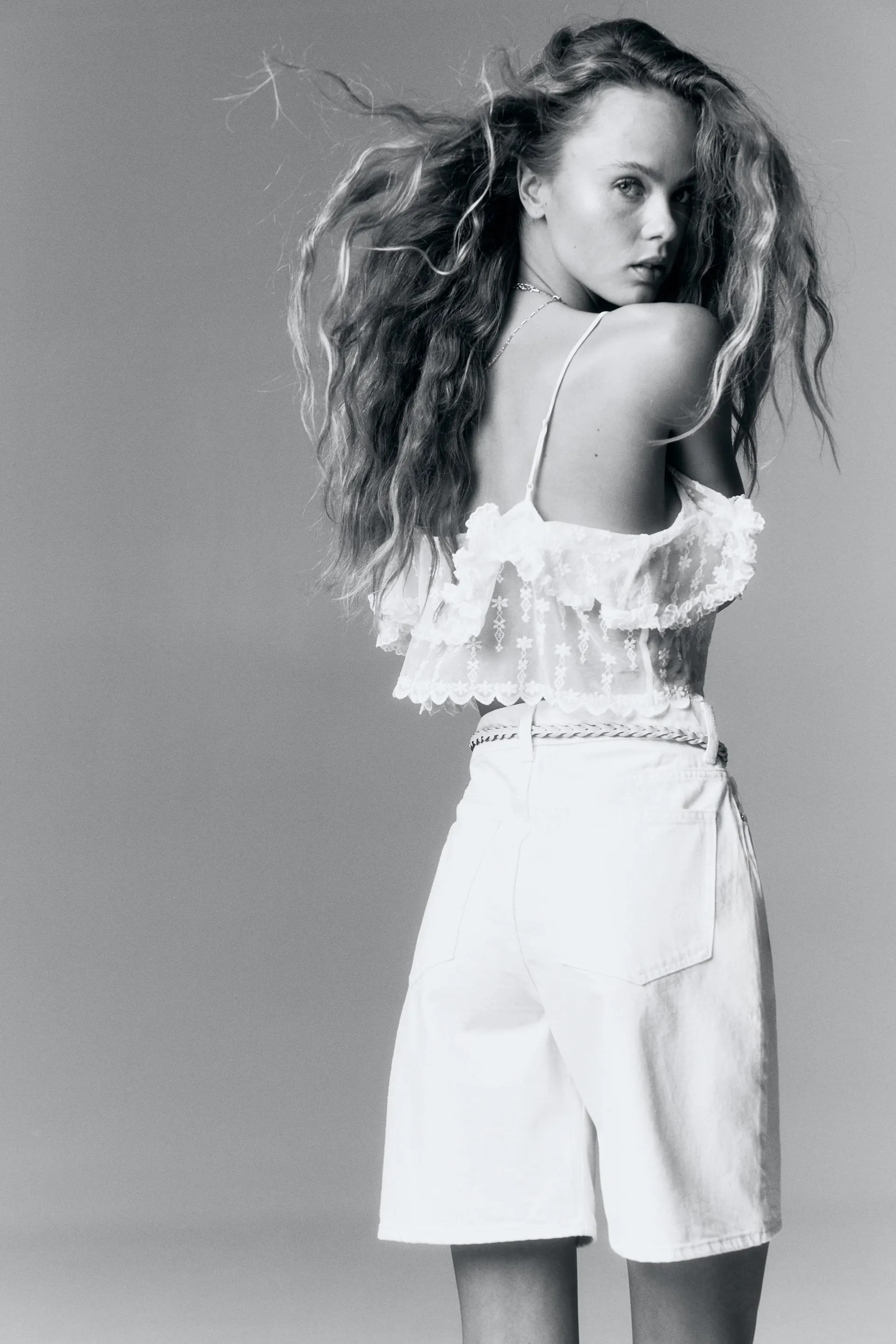 Denim Bermuda shorts