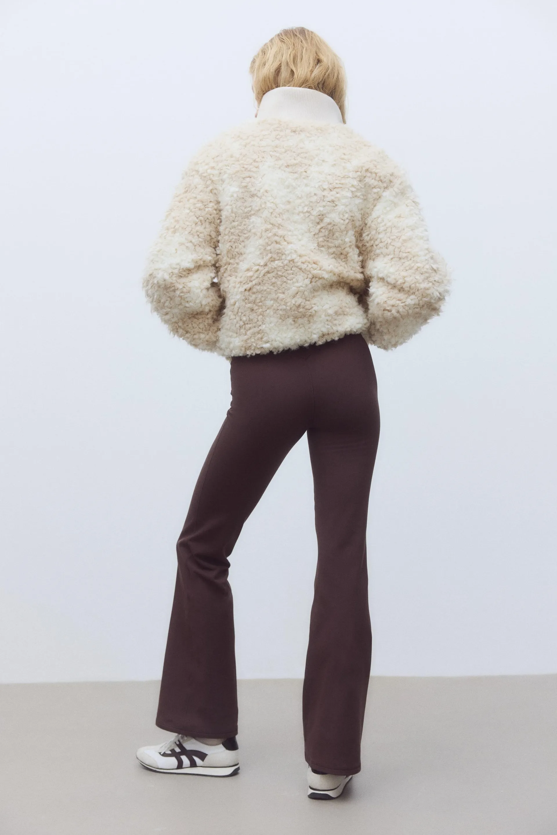 Flared sports fleece leggings with SoftMove™