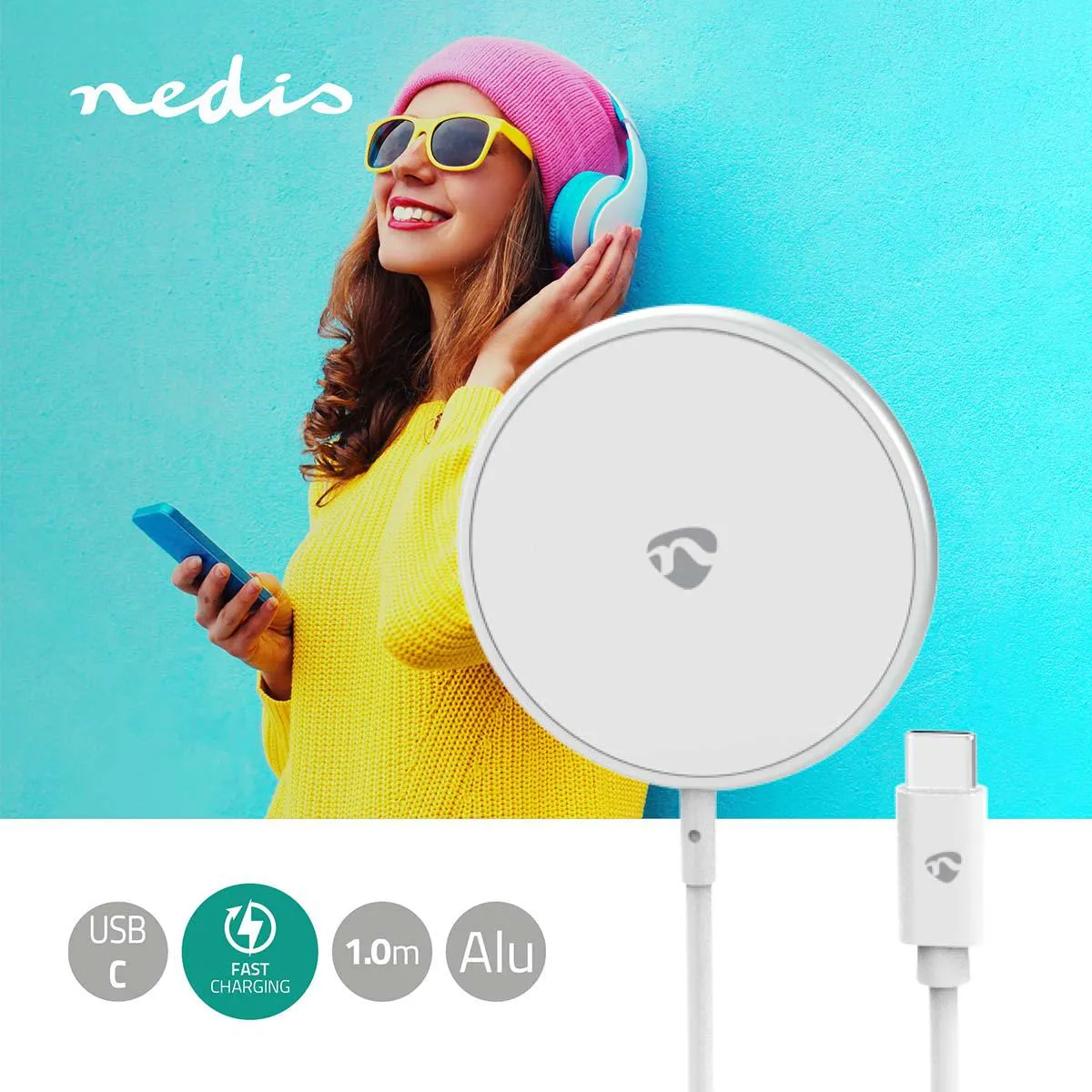 NEDIS MAGNETIC WIRELESS CHARGER RING