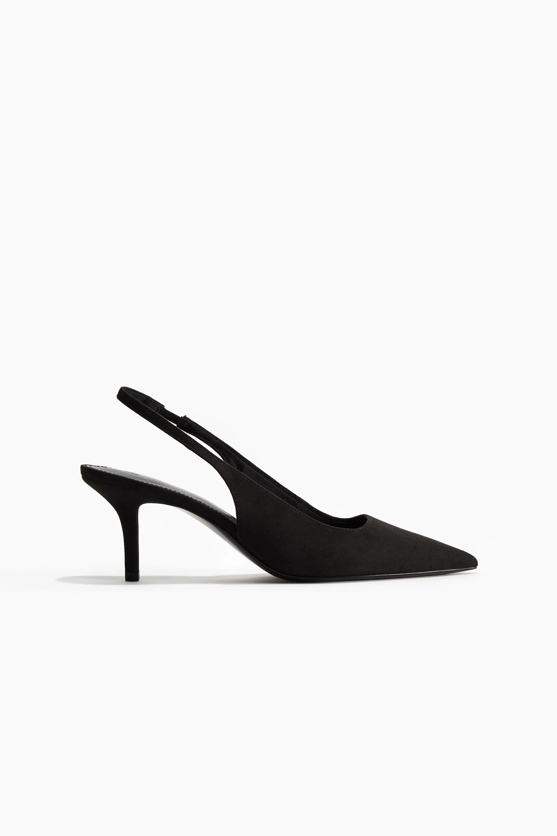 Pointed slingback court shoes