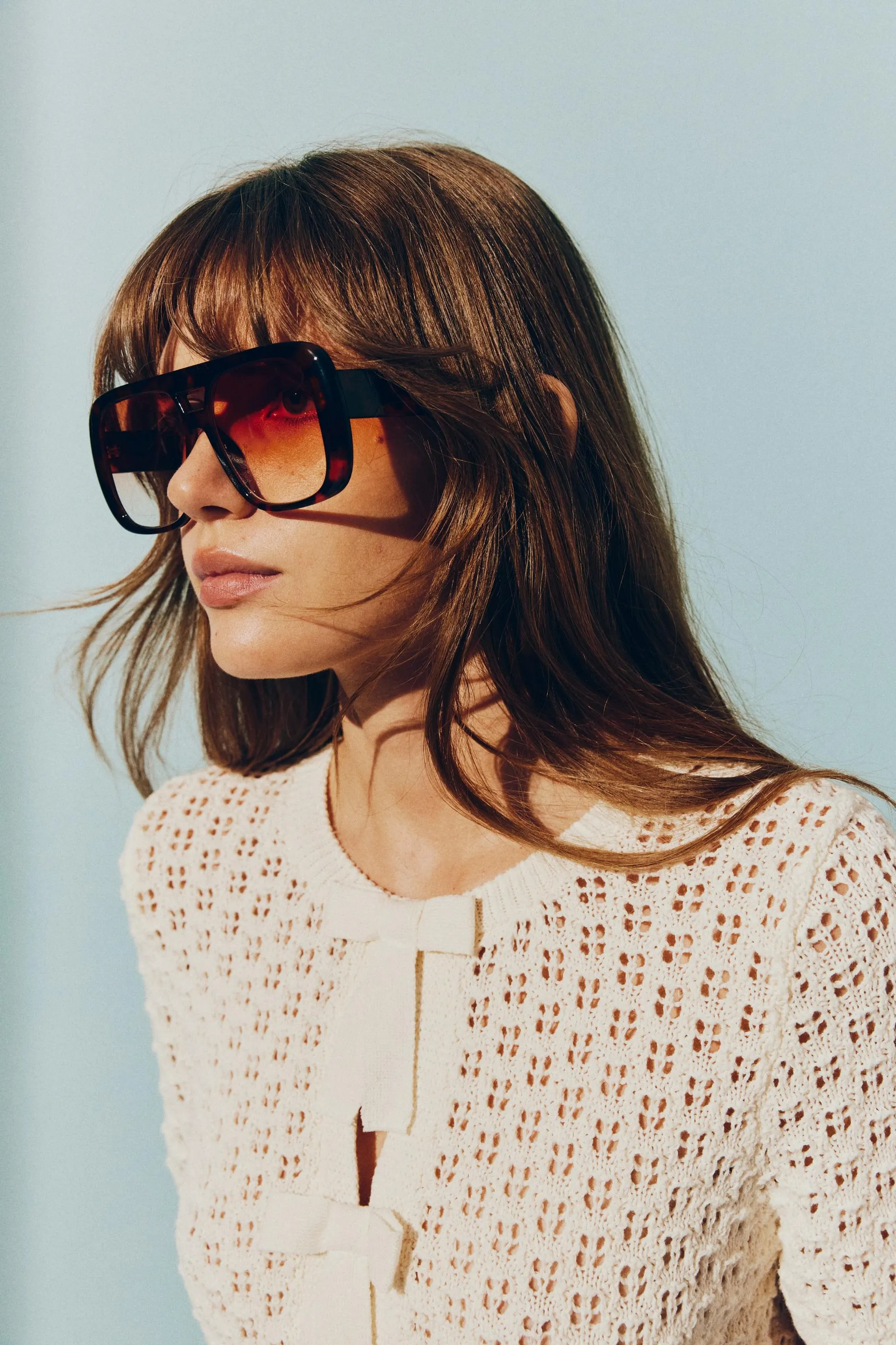 Aviator-style sunglasses