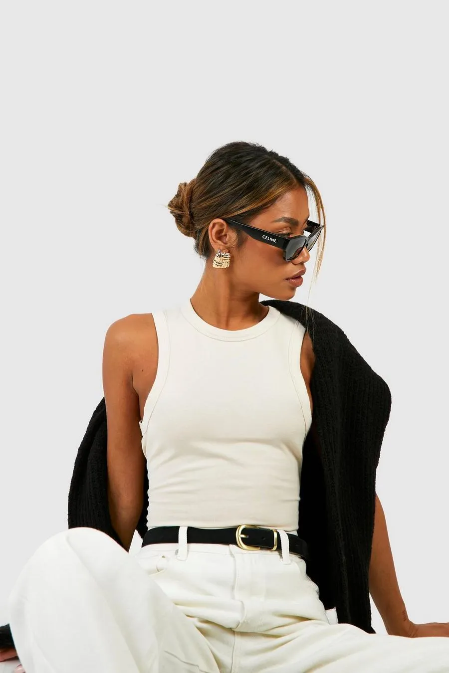 Basic Cotton Racer Vest