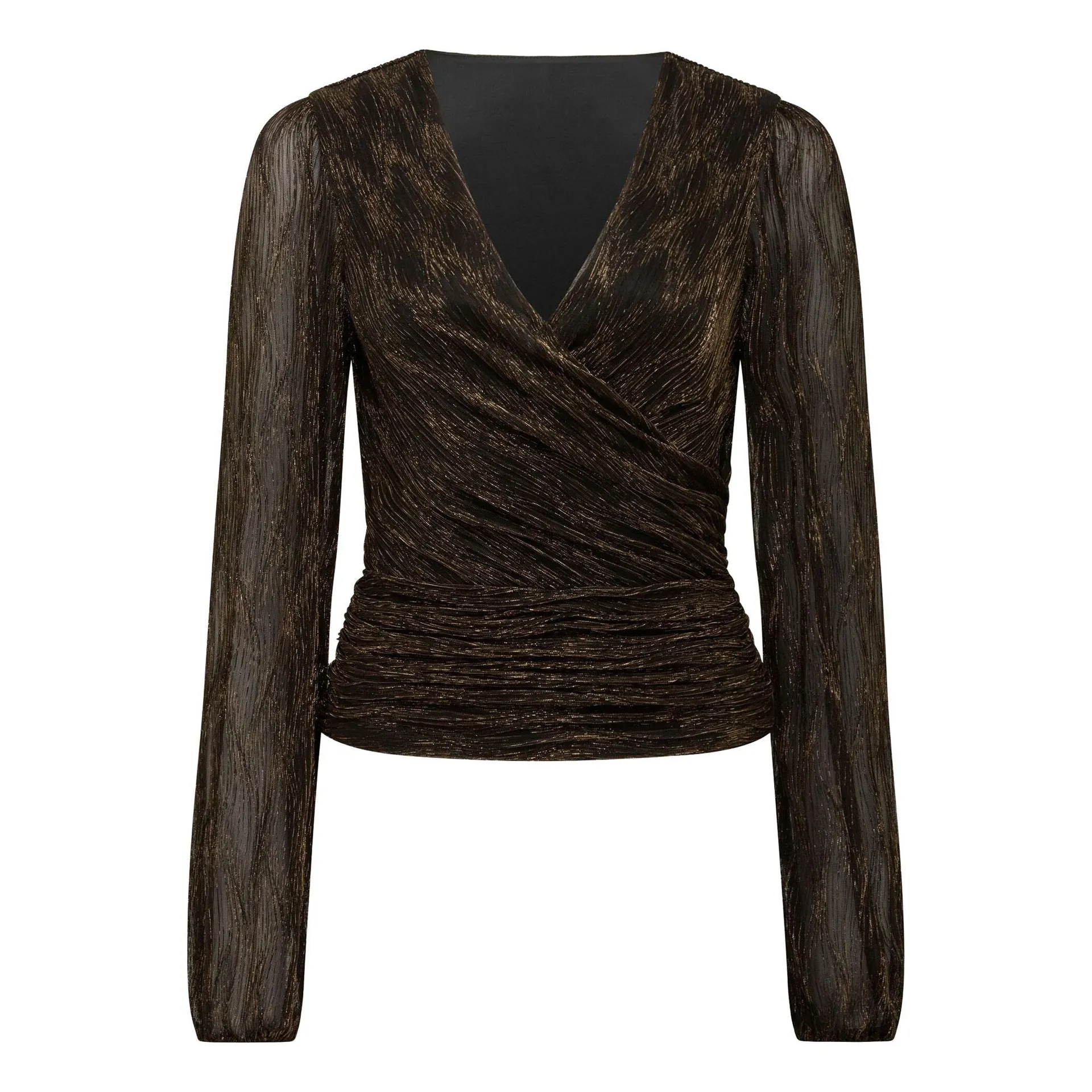 Odette Plissé Wrap Top
