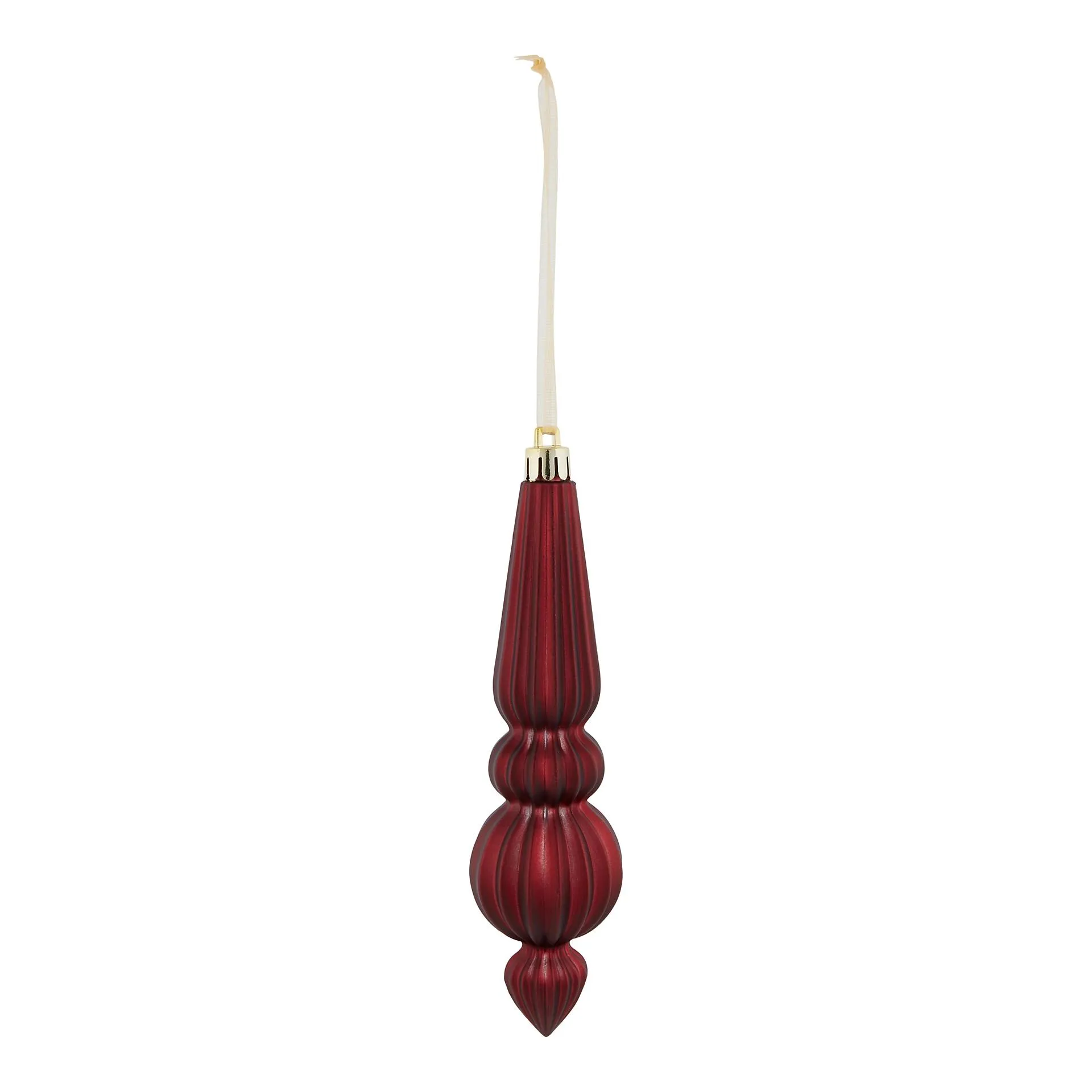 Refined classics Red Pearlescent effect Plastic Cone Hanging decoration