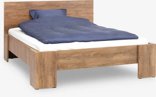 Bed frame VEDDE 140x200 wild dark oak colour