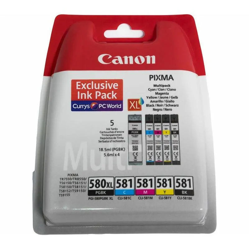Canon PGI-580/CLI-581 Multipack Ink Cartridge | SCAN2306