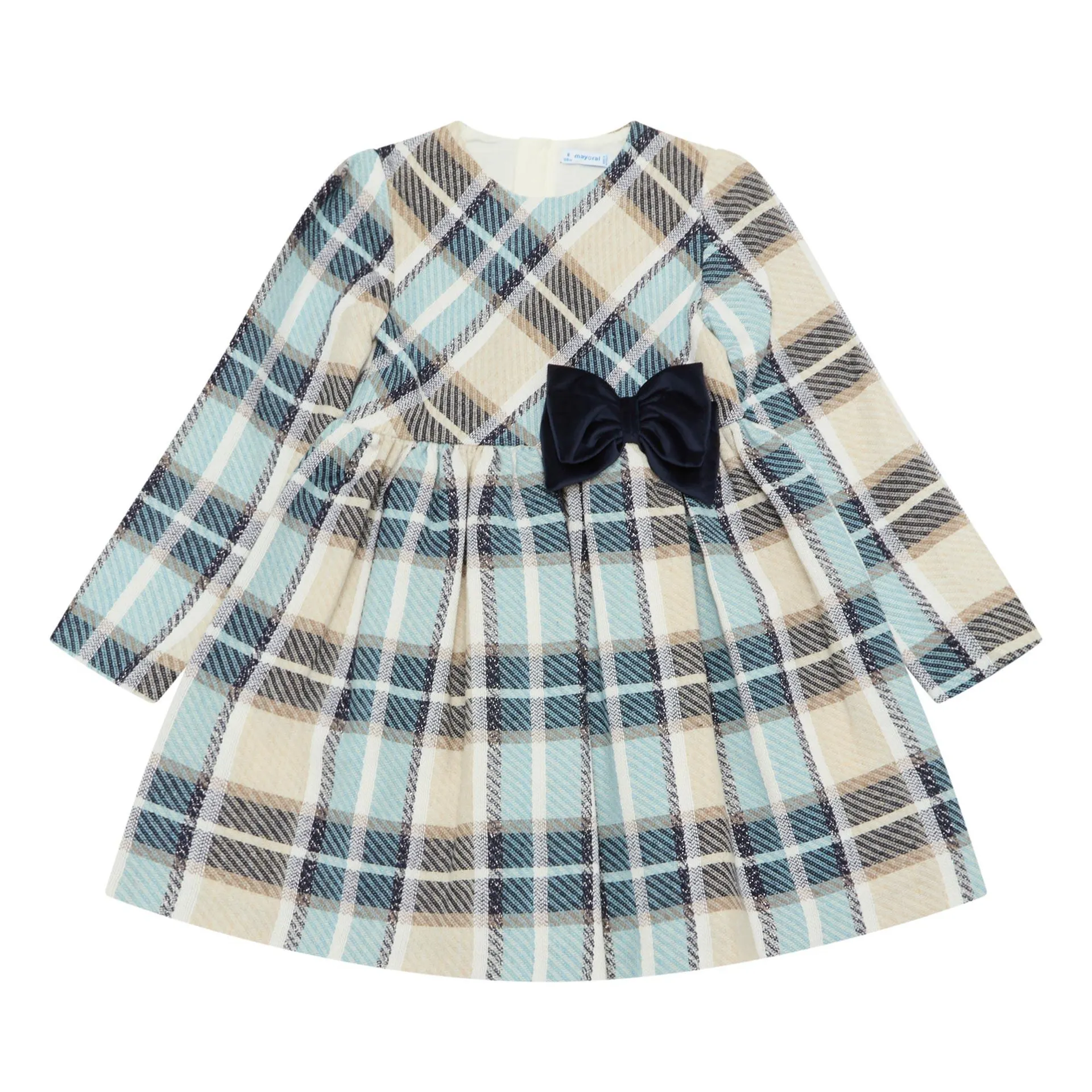 Plaid Bow-Detail Dress
