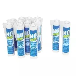 No Nonsense Sanitary Silicone Clear 310ml 12 Pack