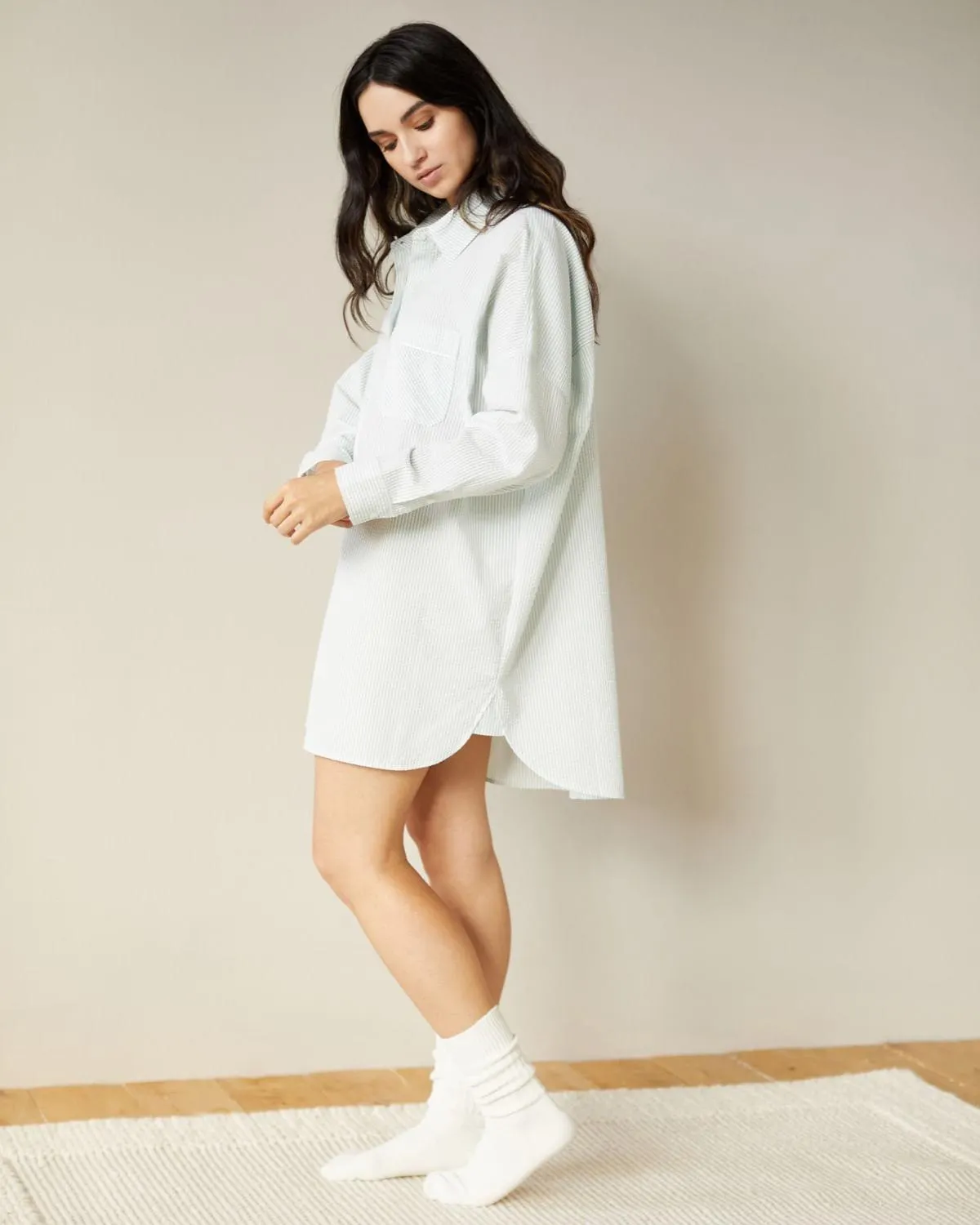 Seersucker Pyjama Nightshirt