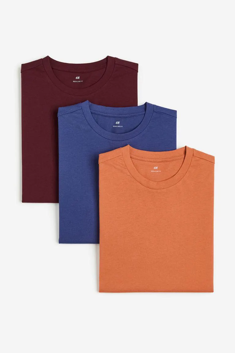 3-pack Regular Fit T-shirts