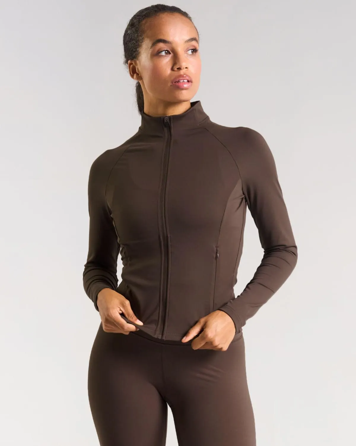 Powercut All-Day-Wear Espresso Zip Up Jacket