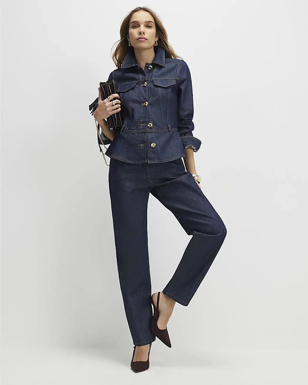 Blue Tapered Fit Jeans