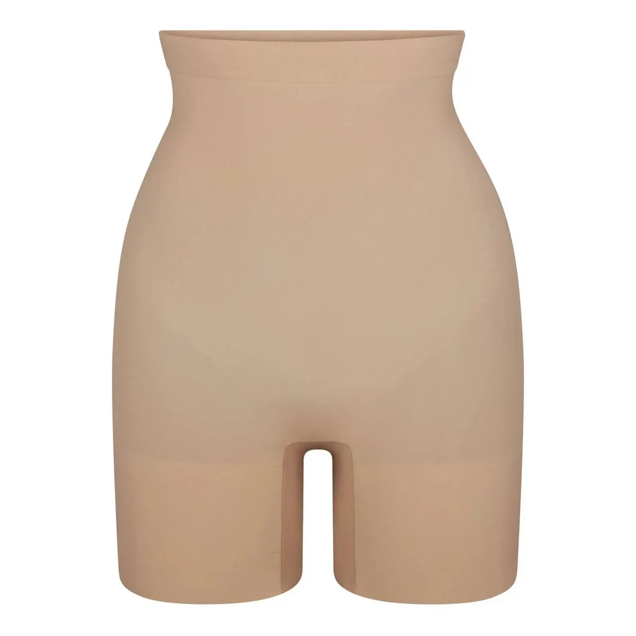 high-waist mid-thigh short clay