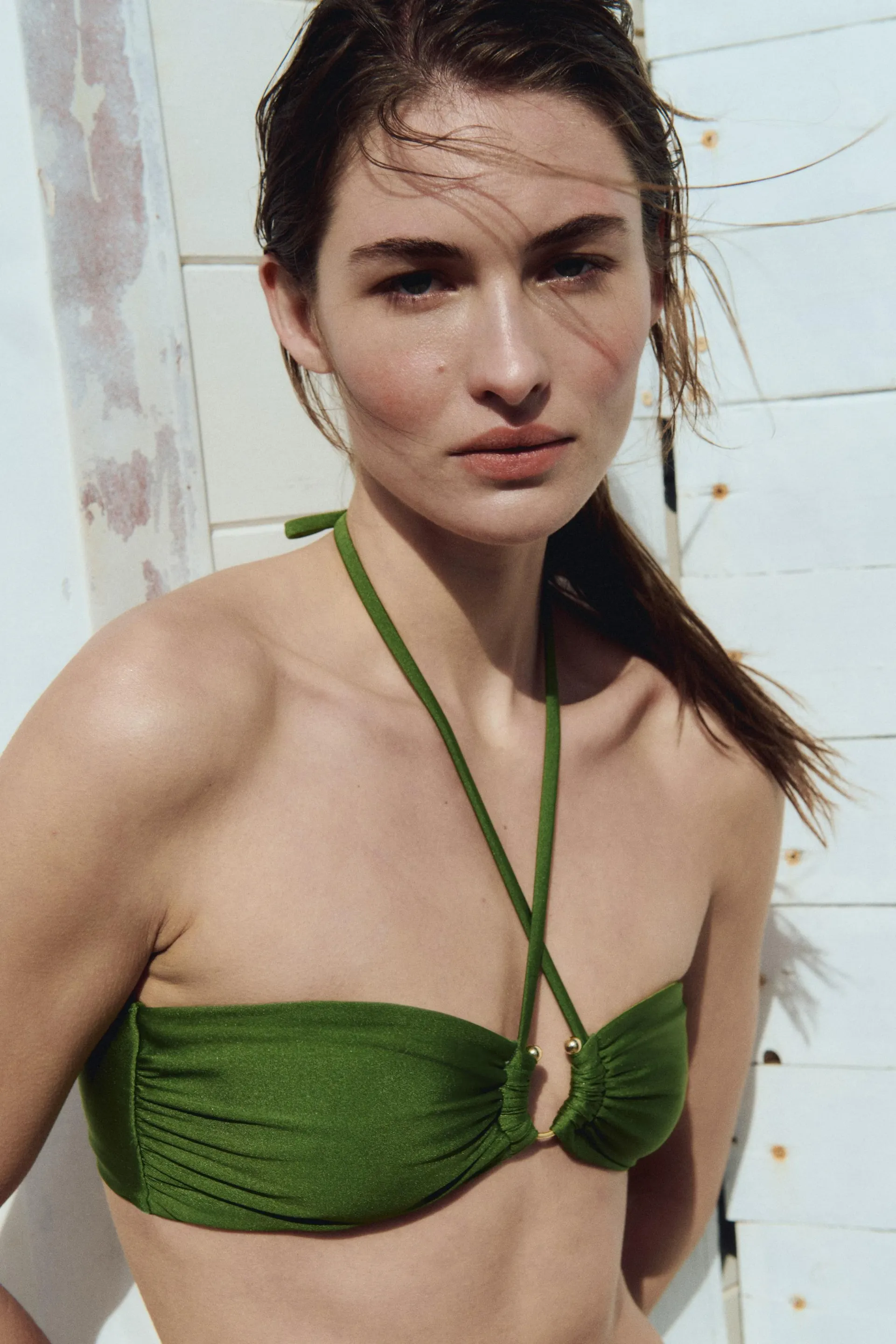 Padded halterneck bikini top