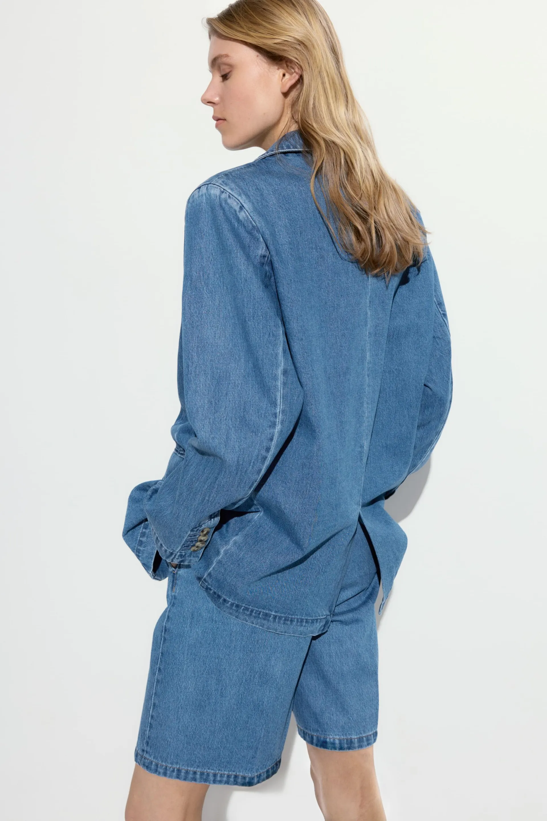 Denim Bermuda shorts